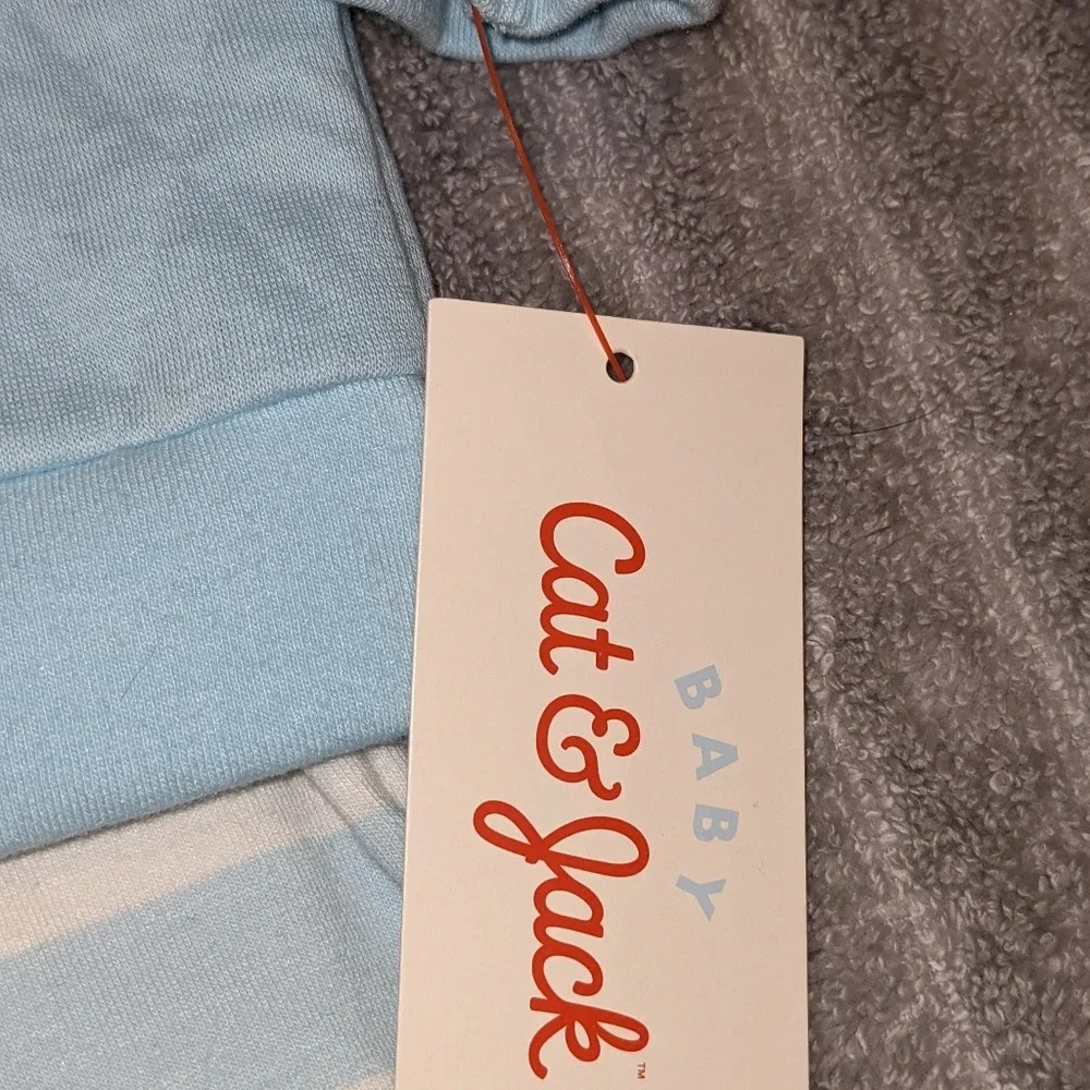 Baby 'Happy Together' Graphic Top & Bottom Set - Cat & Jack™ Blue 3-6‎ 0-3 NEW